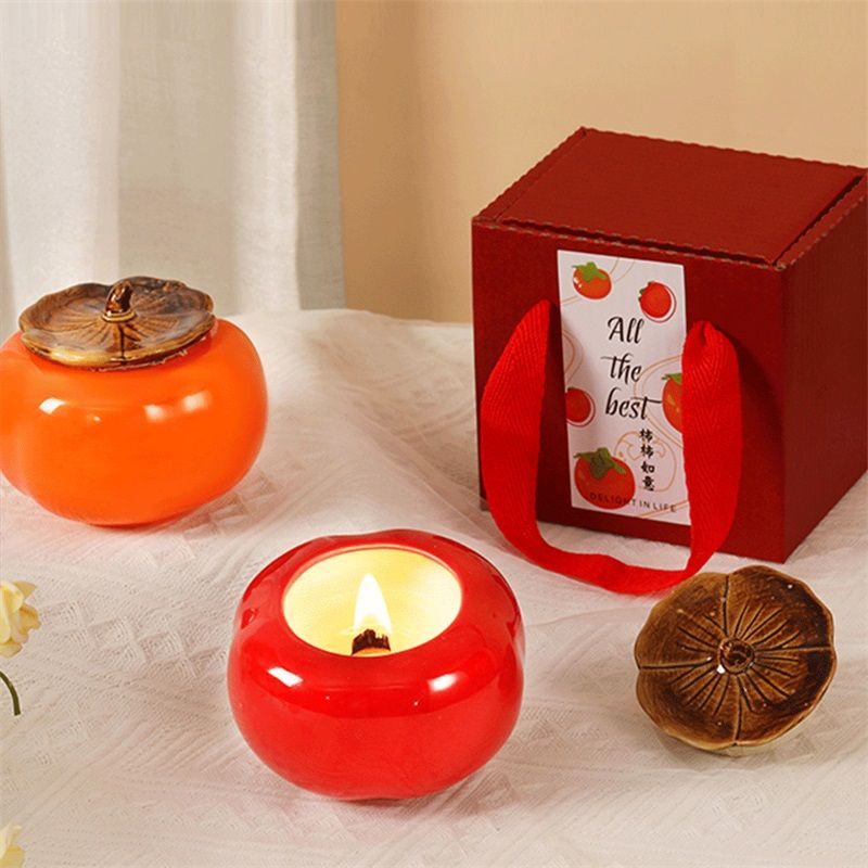 Business Gift  Persimmon Scented Candles Gift Set