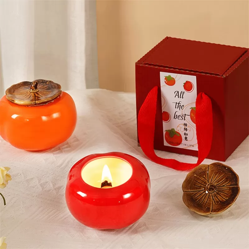 Business Gift  Persimmon Scented Candles Gift Set