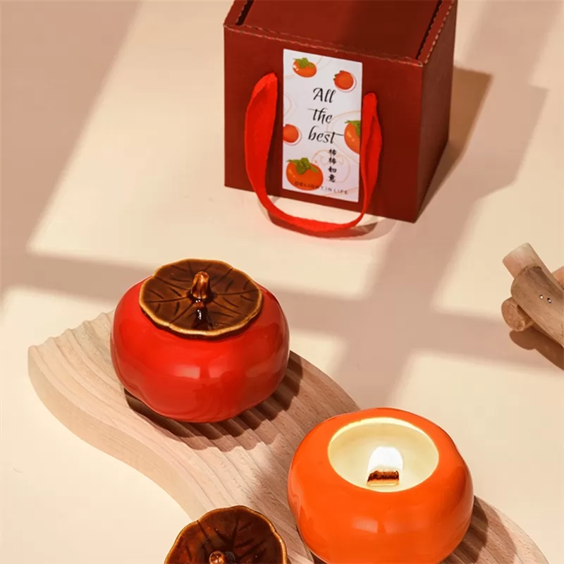 Business Gift  Persimmon Scented Candles Gift Set