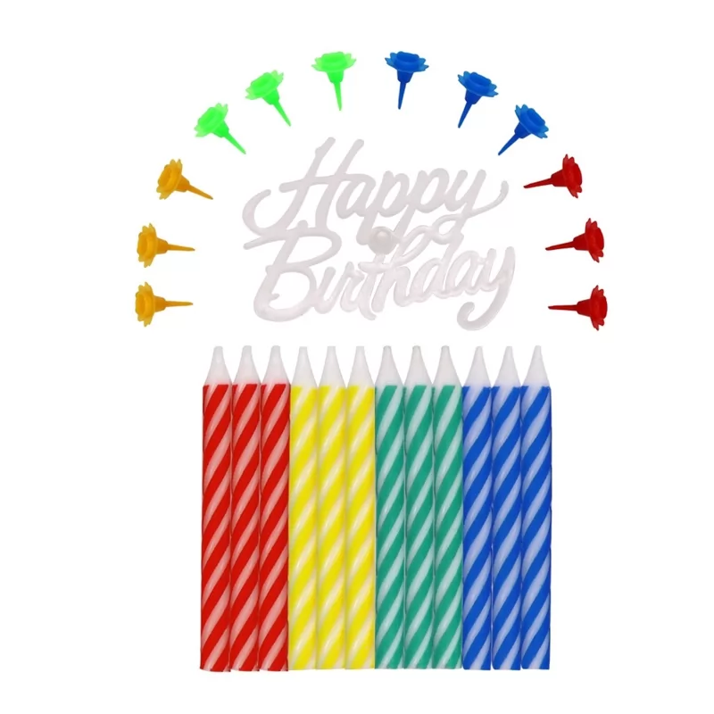 Mini Paraffin Birthday Thread Candles