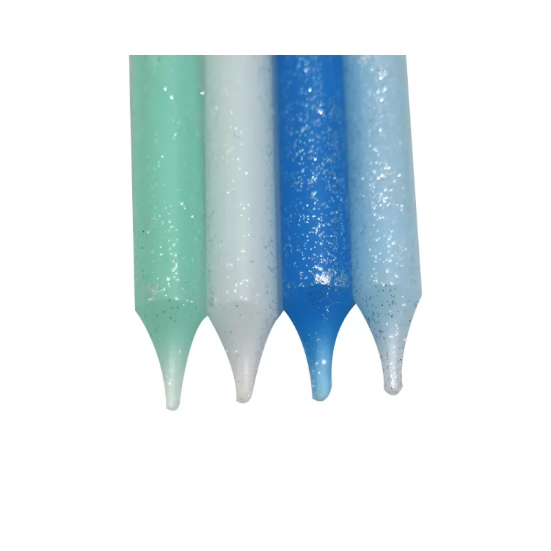 Gradient Long Rod Glitter Birthday Candle