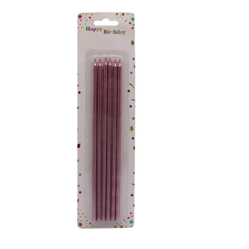 Long Stick Glitter Birthday Party Decoration Candle