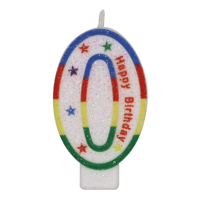 Multi-style 0-9 Digital Color Candle Party Decoration Glitter Birthday Cake Candle
