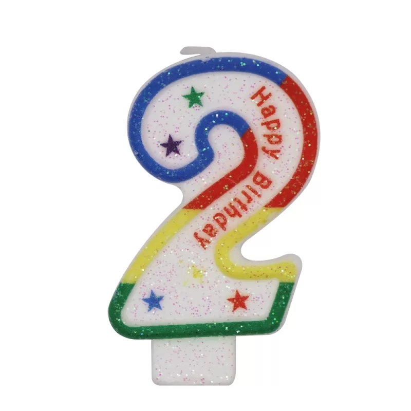 Multi-style 0-9 Digital Color Candle Party Decoration Glitter Birthday Cake Candle