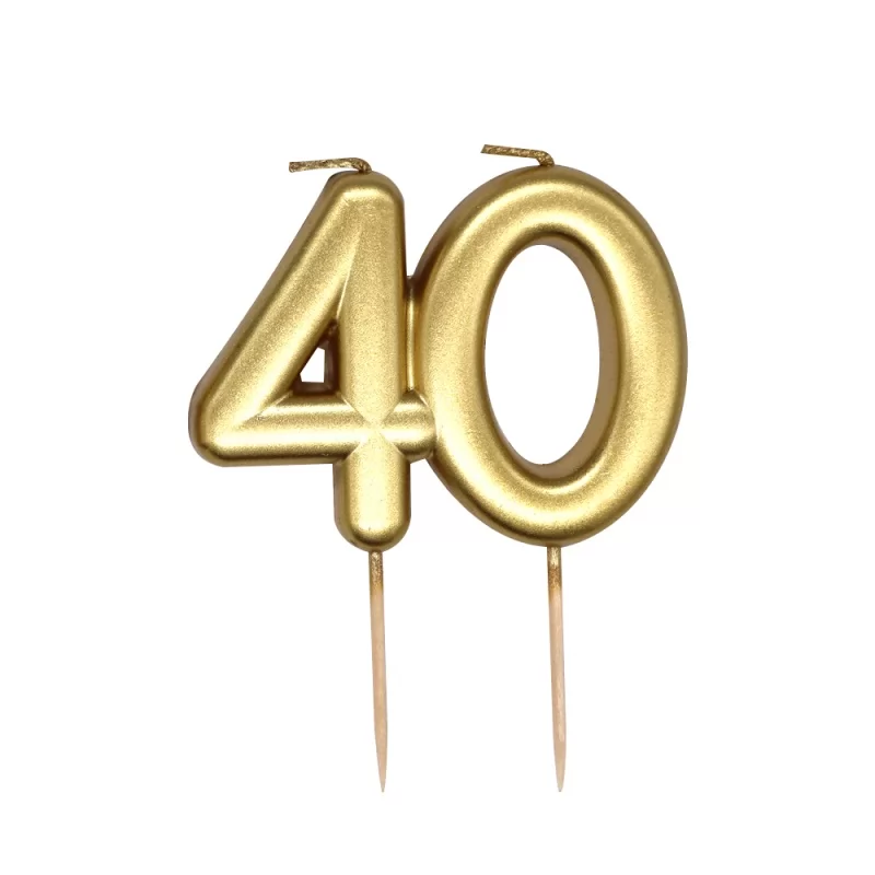 Customizable metal double number birthday candle "30 40 50 60" number candle