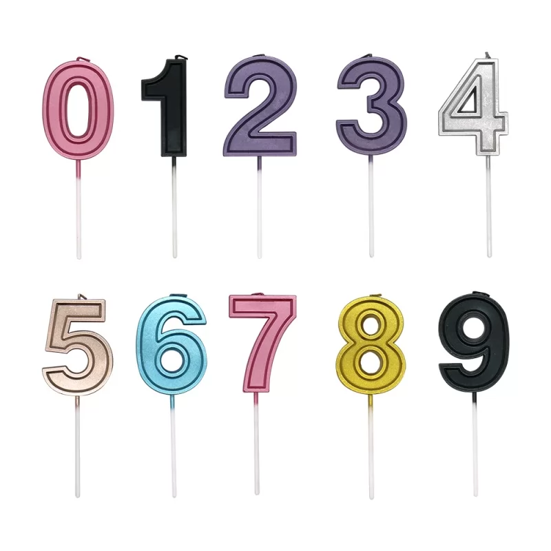 birthday cake number candles