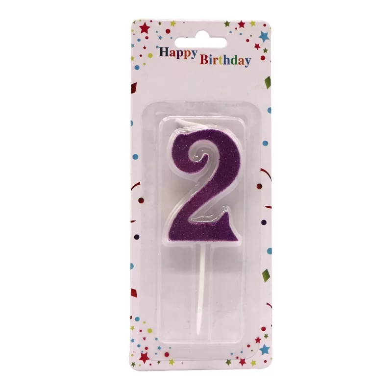 Wholesale Glitter Shining Birthday Cake Number Candle