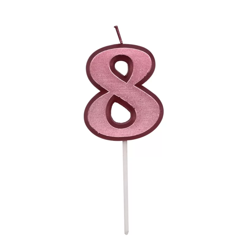 Multicolor Metallic Birthday Number Candles