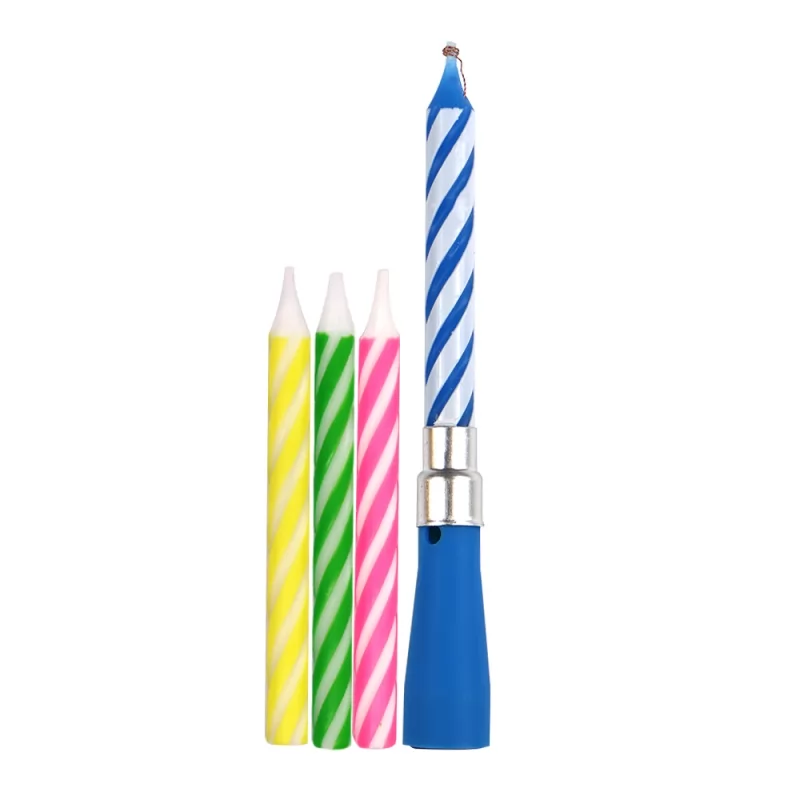 Long screw thread electronic party decoration music birthday candles