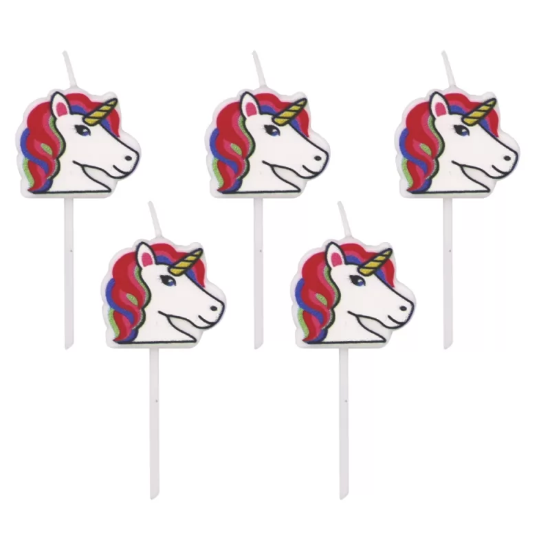 High quality cartoon animal unicorn birthday candle