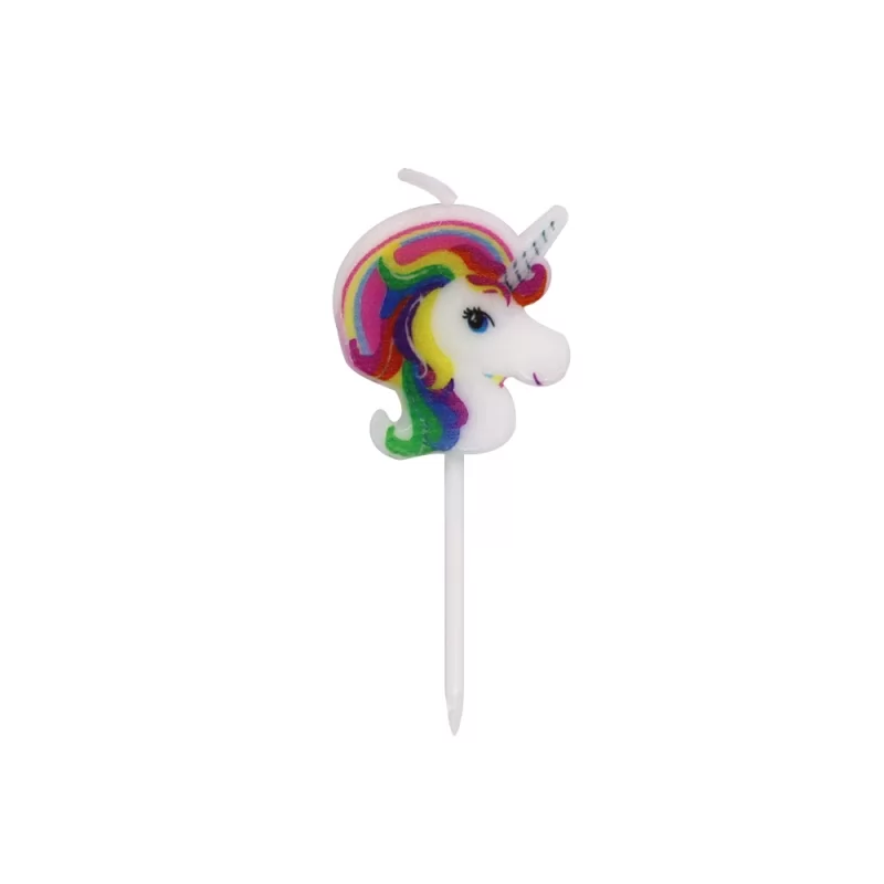 High quality cartoon animal unicorn birthday candle