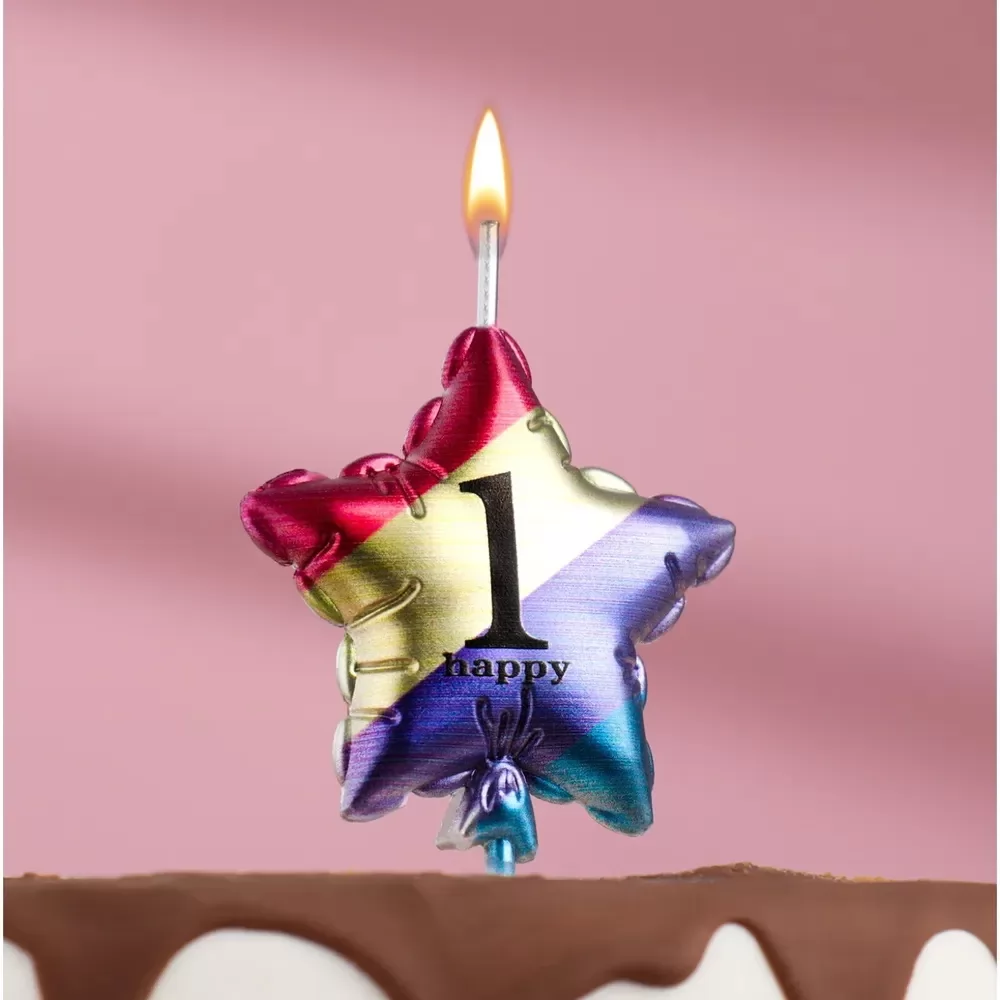 natural paraffin wax number numerical black birthday party candles