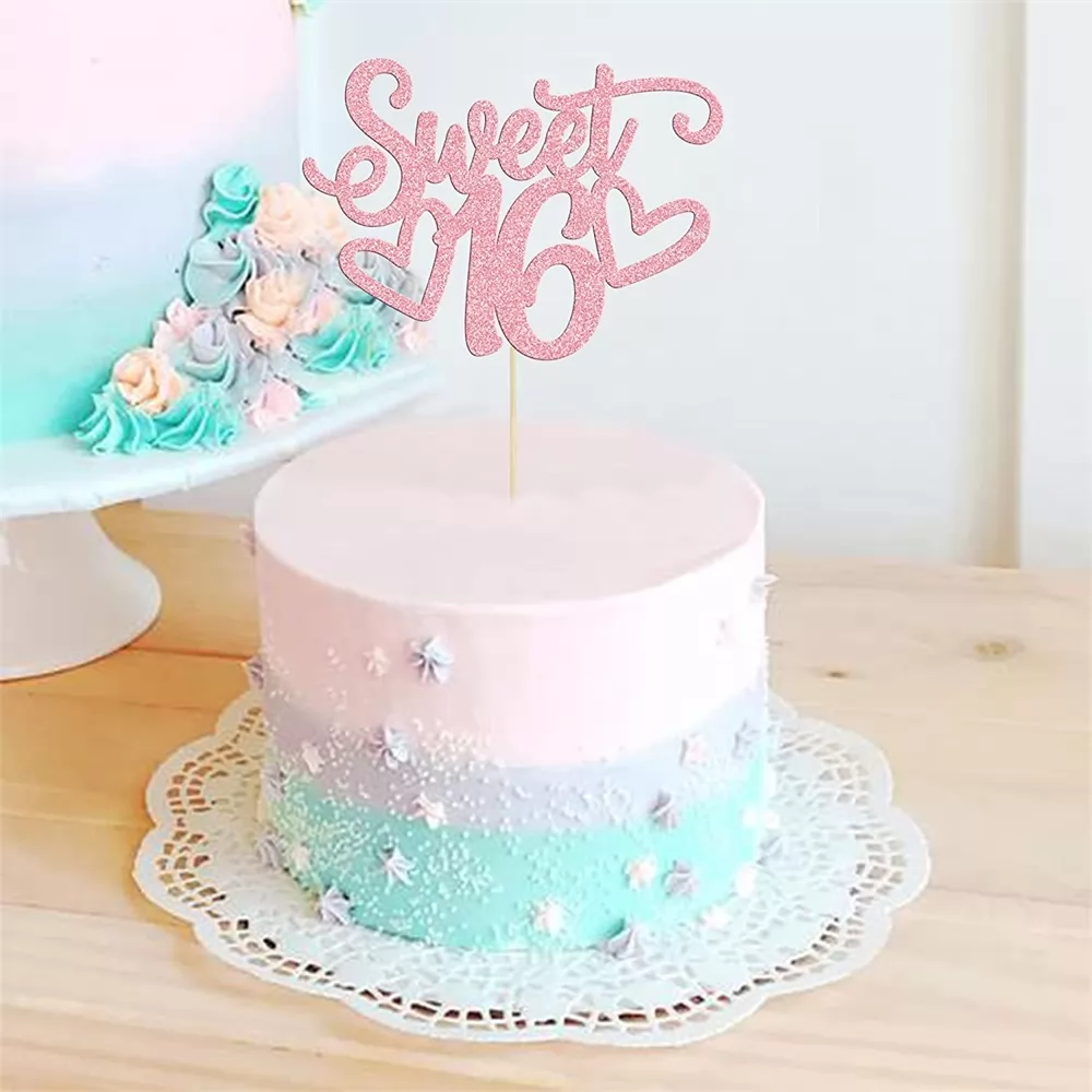 Happy Sweet Birthday Cake Decoration Topper