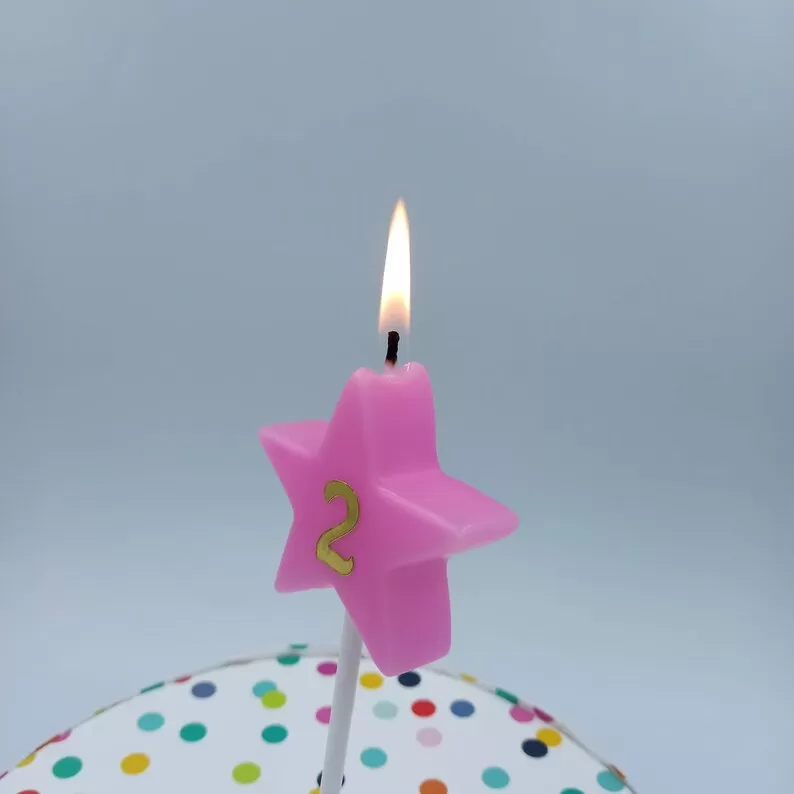 Star Birthday candle for Cake