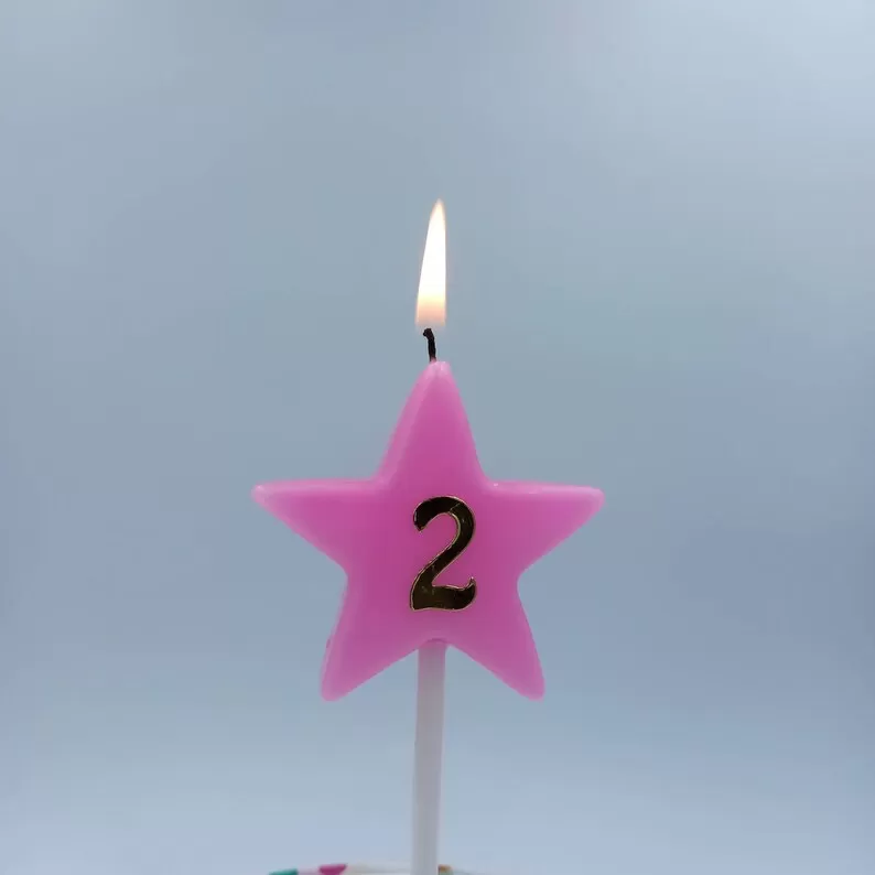 Star Birthday candle for Cake