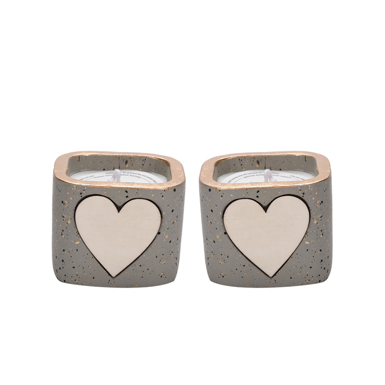 Luxury Aromatherapy Concrete Jar Candles Customized Scented Art Candle