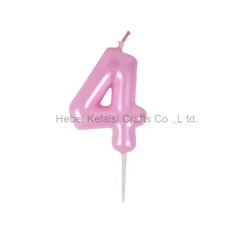 Klein Blue Color Paraffin Wax 0-9 Number Birthday Party Cake Candles
