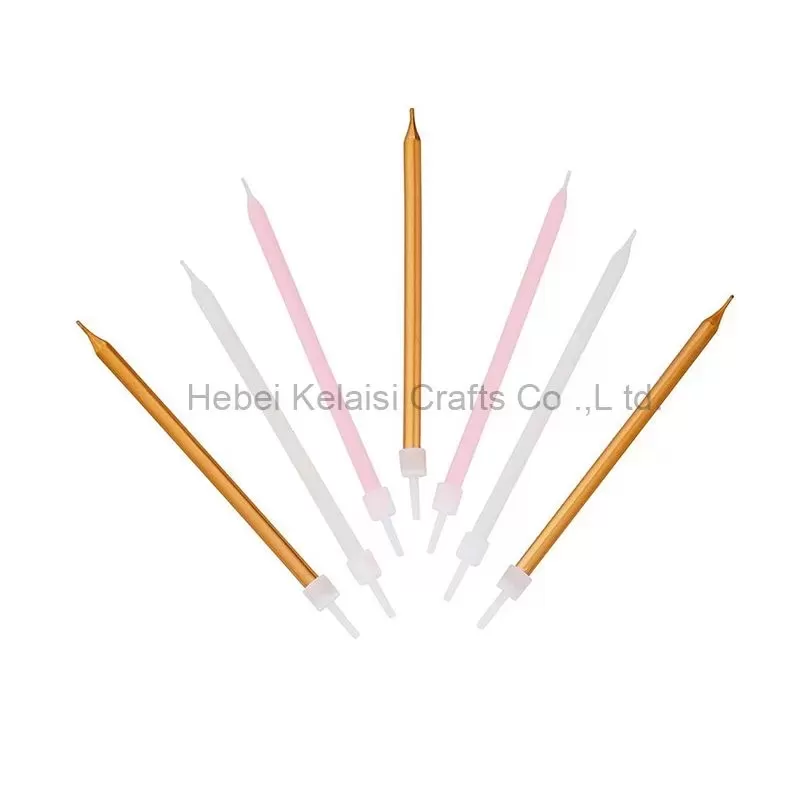 16pcs pink pencil candles