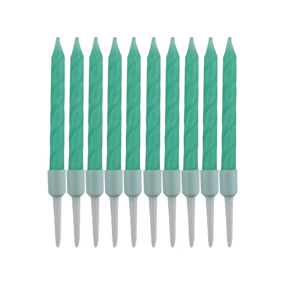 Metallic Mini Threaded Birthday Candle