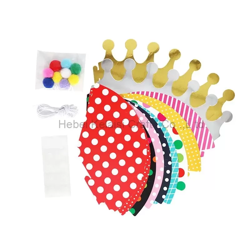 Colorful spotted birthday hat Supplies