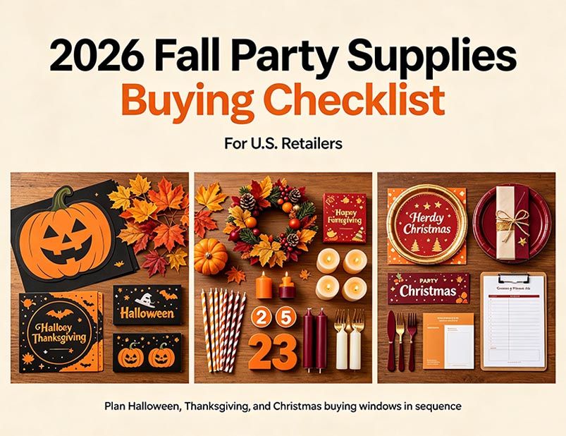 2026 Fall Party Supplies Buying Checklist for U.S. Retailers