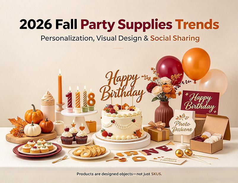 2026 Fall Party Supplies Trends: Personalization, Visual Design & Social Sharing