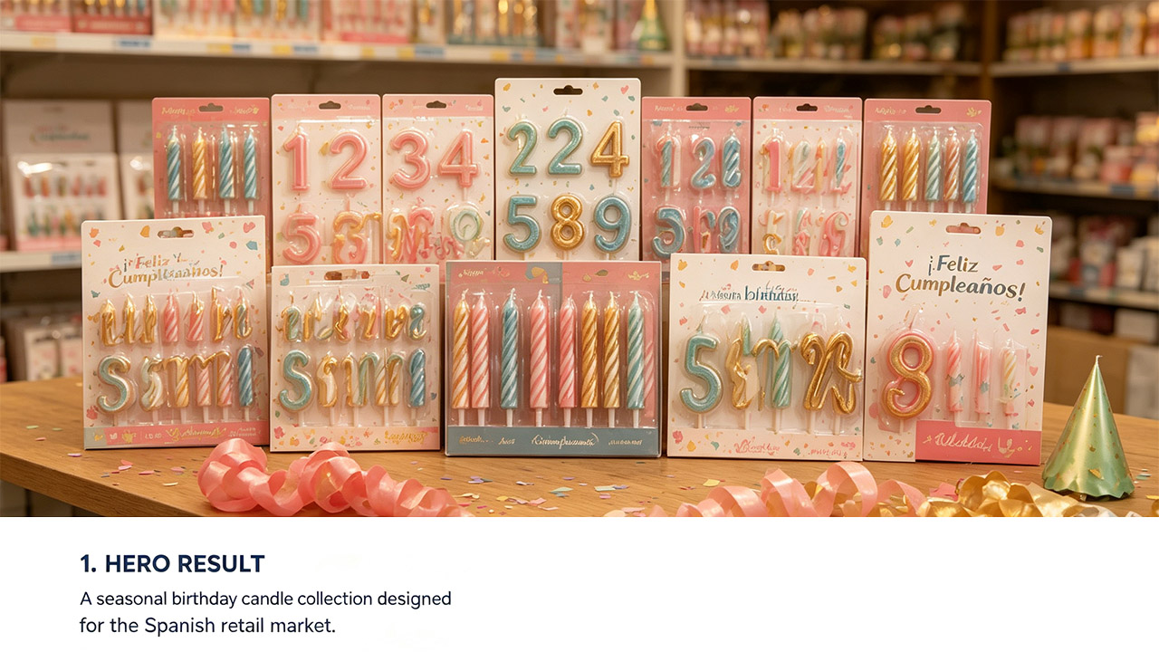 How a Spanish Party Retailer Built a Seasonal Birthday Candle Collection How a Spanish Party Retailer Built a Seasonal Birthday Candle Collection