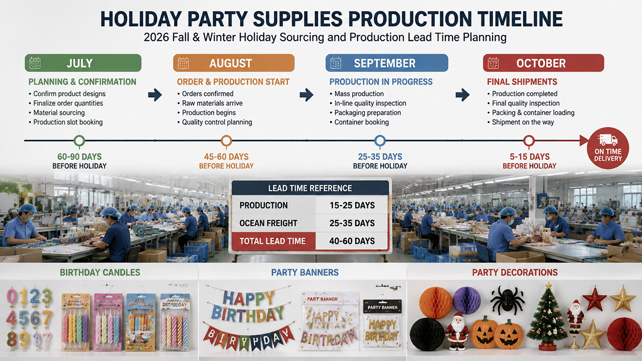Fall Party Supplies Sourcing Timeline 2026 — When to Order Halloween, Thanksgiving Fall Party Supplies Sourcing Timeline 2026 — When to Order Halloween, Thanksgiving