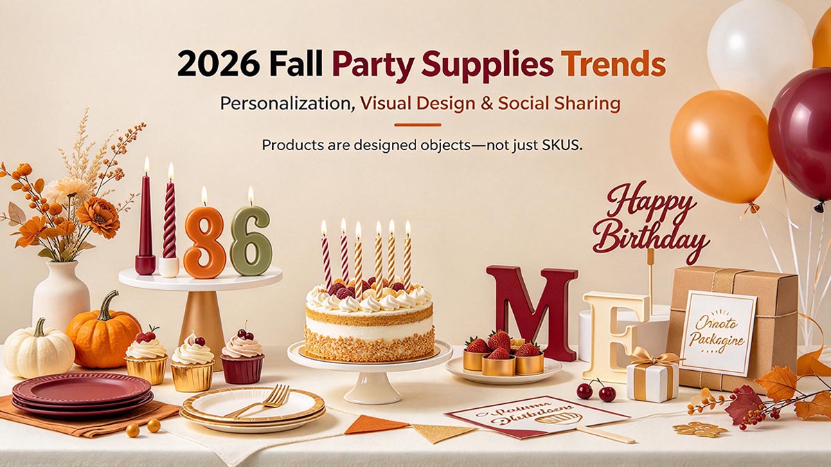 2026 Fall Party Supplies Trends: Personalization, Visual Design 2026 Fall Party Supplies Trends: Personalization, Visual Design