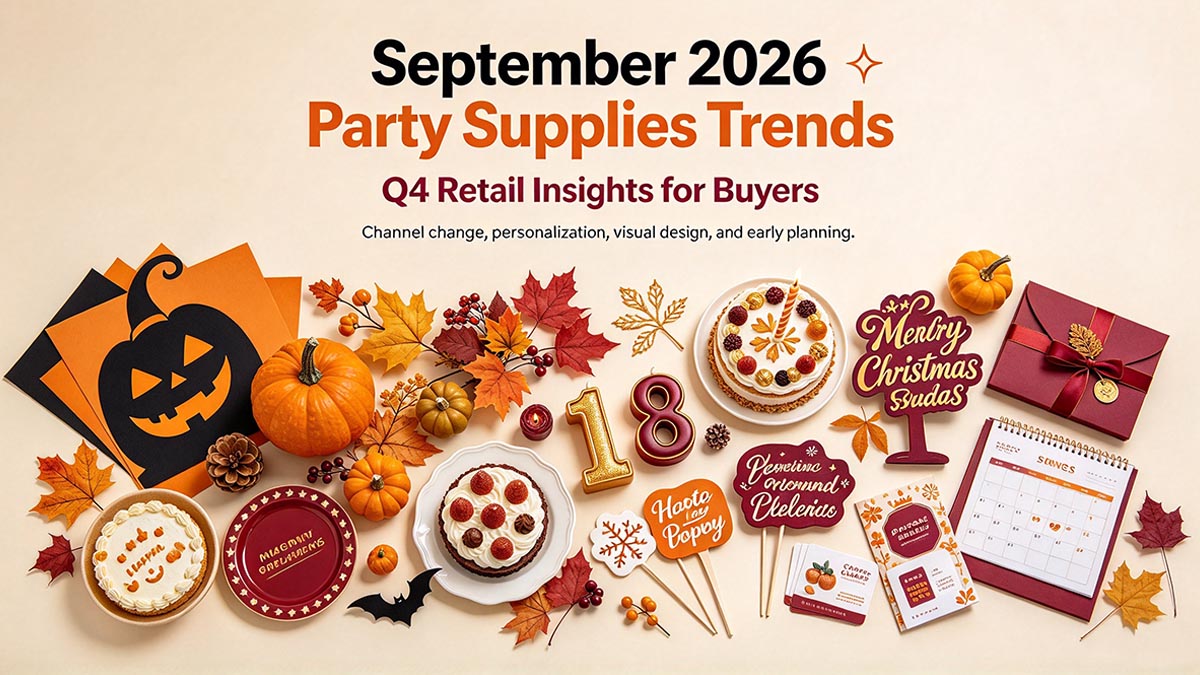 September 2026 Party Supplies Trends: Q4 Retail Insights for Buyers