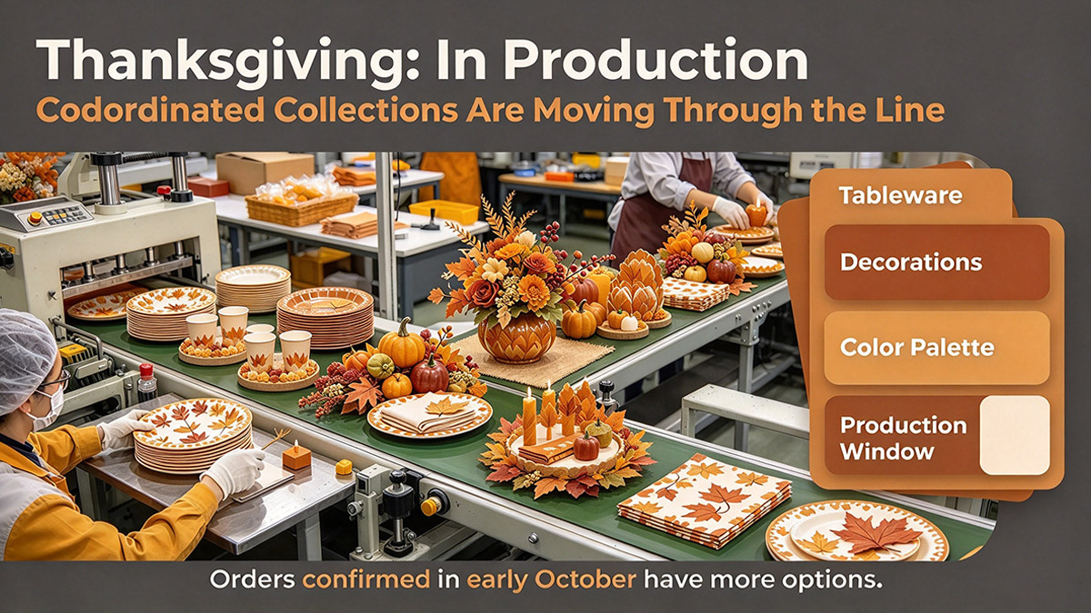 Q4 Party Supplies Production Update: Halloween, Thanksgiving Q4 Party Supplies Production Update: Halloween, Thanksgiving