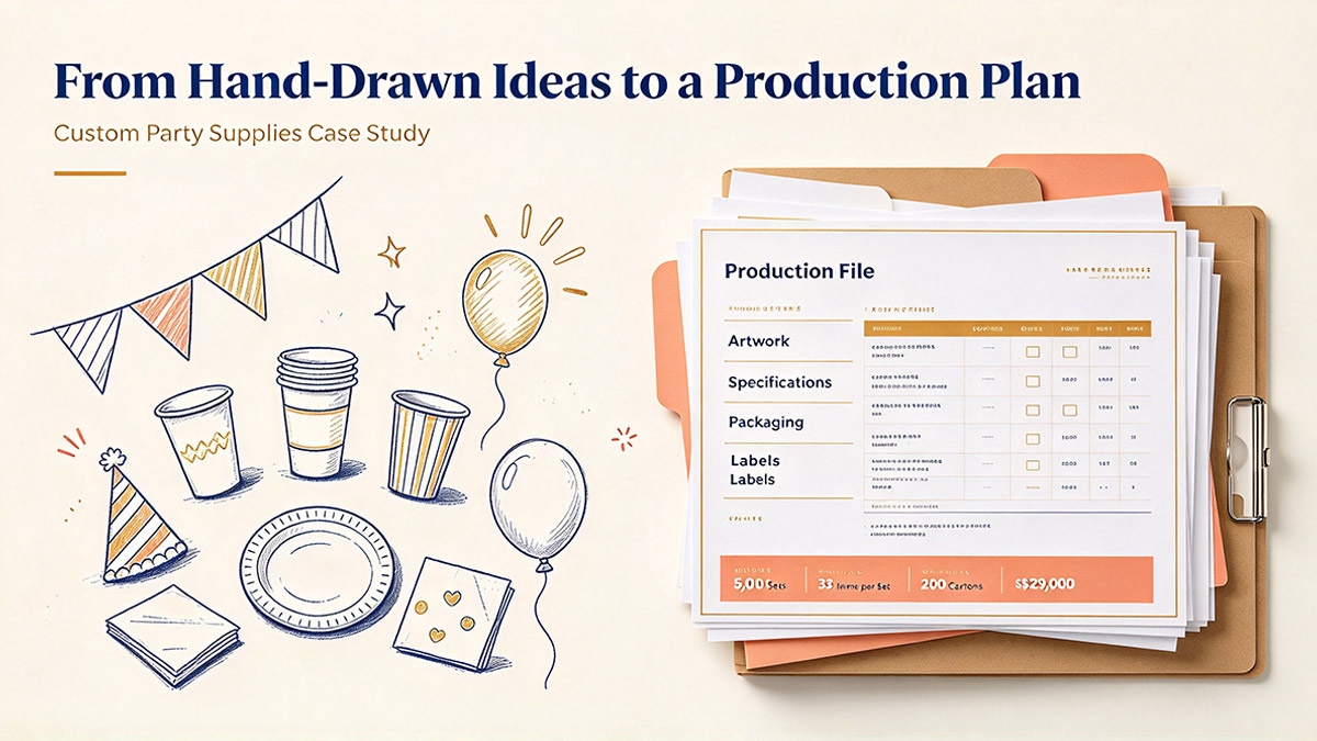 From Hand-Drawn Designs to Production: A Custom Party Supplies Case Study From Hand-Drawn Designs to Production: A Custom Party Supplies Case Study