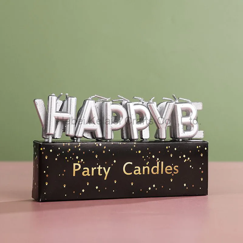 Letter birthday candle