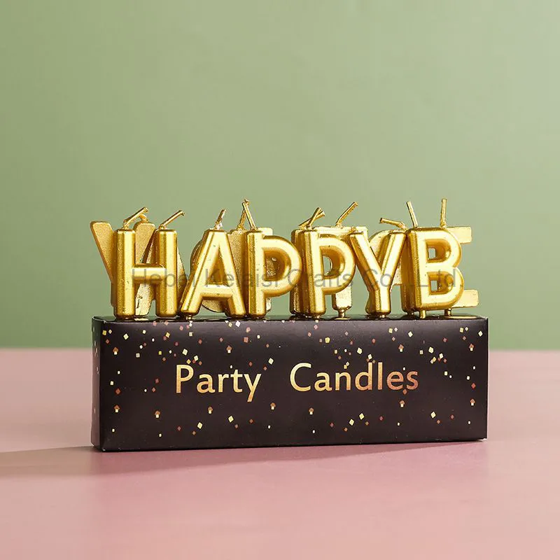 Letter birthday candle