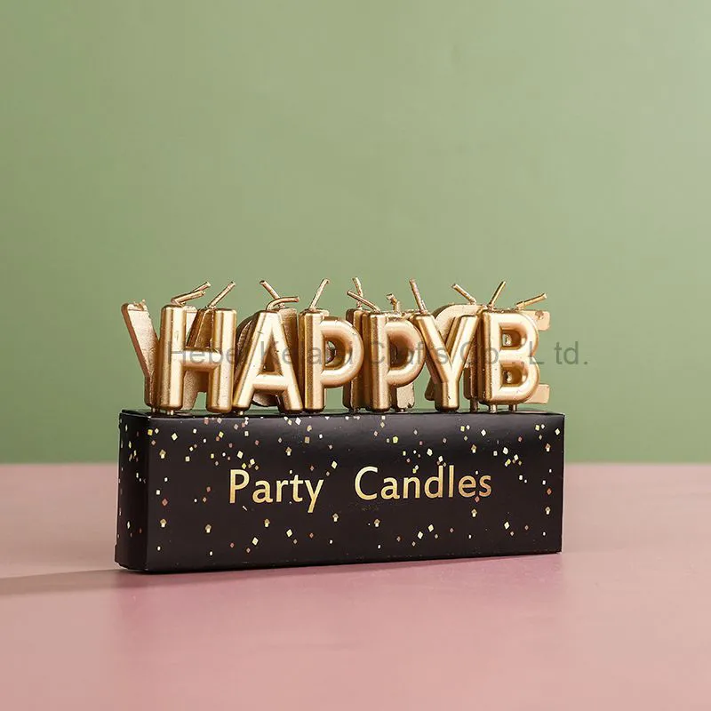 Letter birthday candle