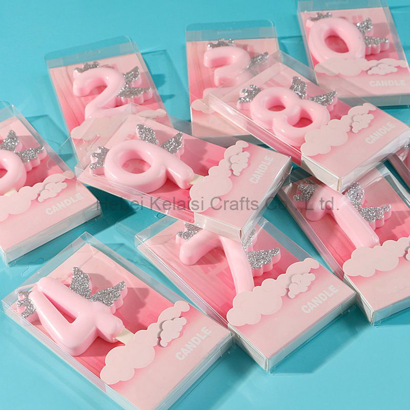 Cute number candle