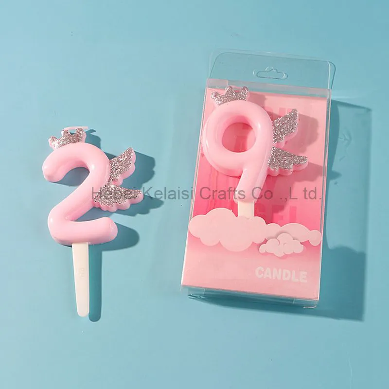 Cute number candle