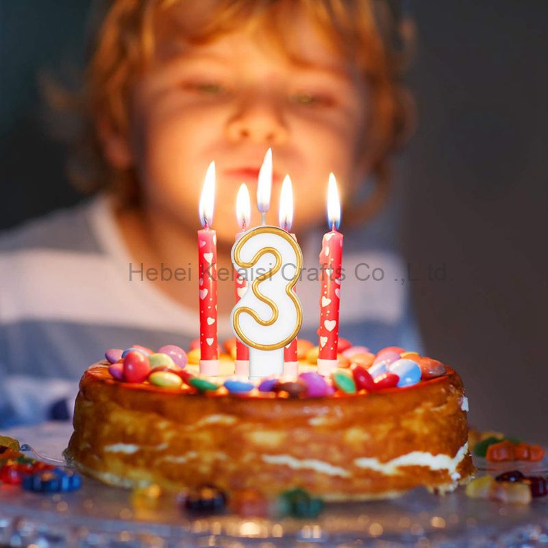 Border Number Candles