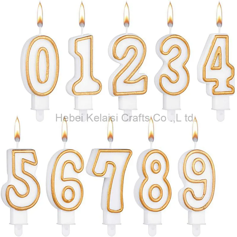 Border Number Candles