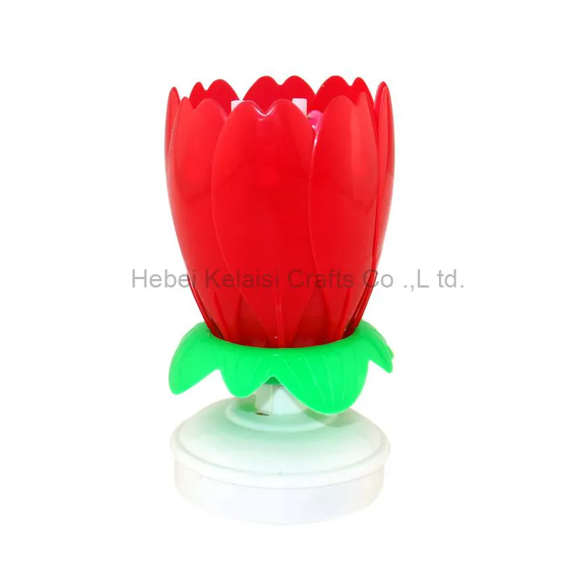 Chrysanthemum music birthday candle