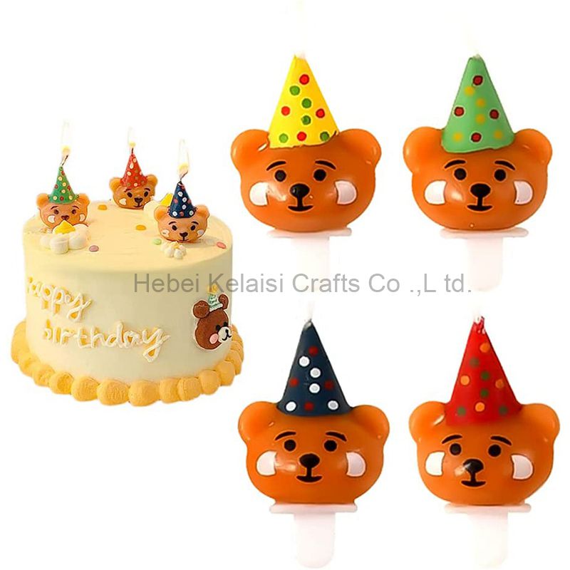 Bear shape birthday candle