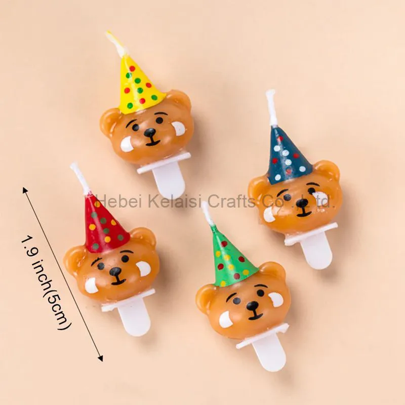 Bear shape birthday candle