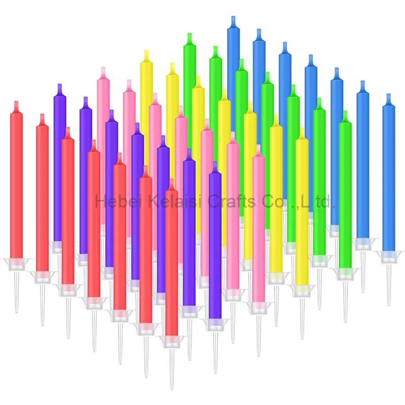 Color flame birthday candle