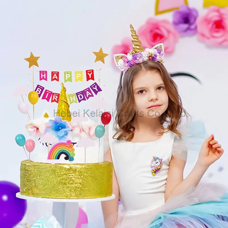 Rainbow Cake Topper