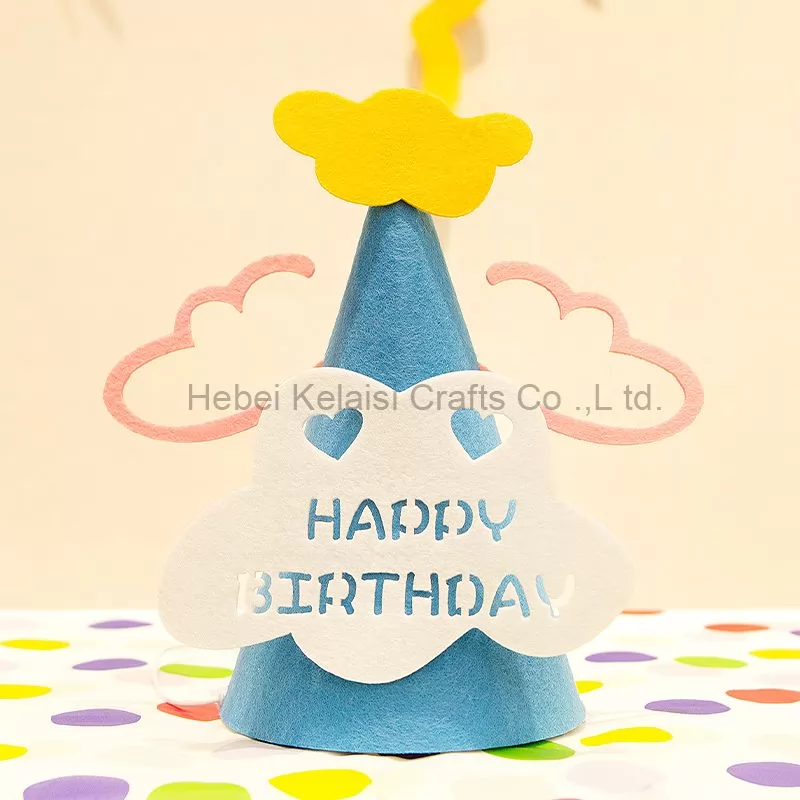 Children's adult party decorated party hats with birthday felt party photo props