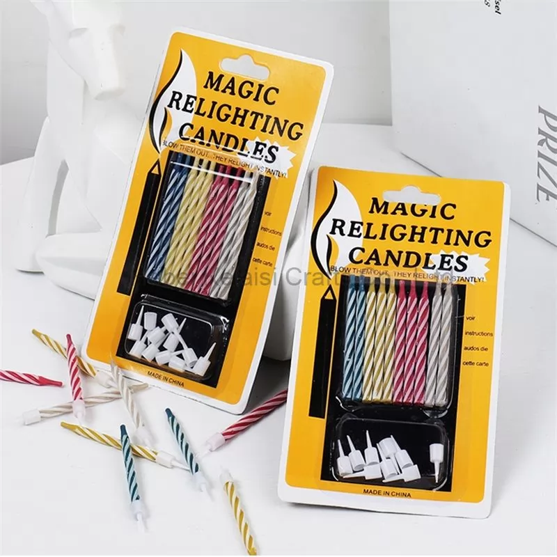 Colorful Magic Relighting Candle Birthday Cake Candles