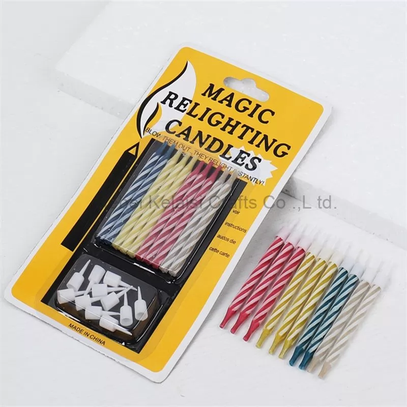 Colorful Magic Relighting Candle Birthday Cake Candles