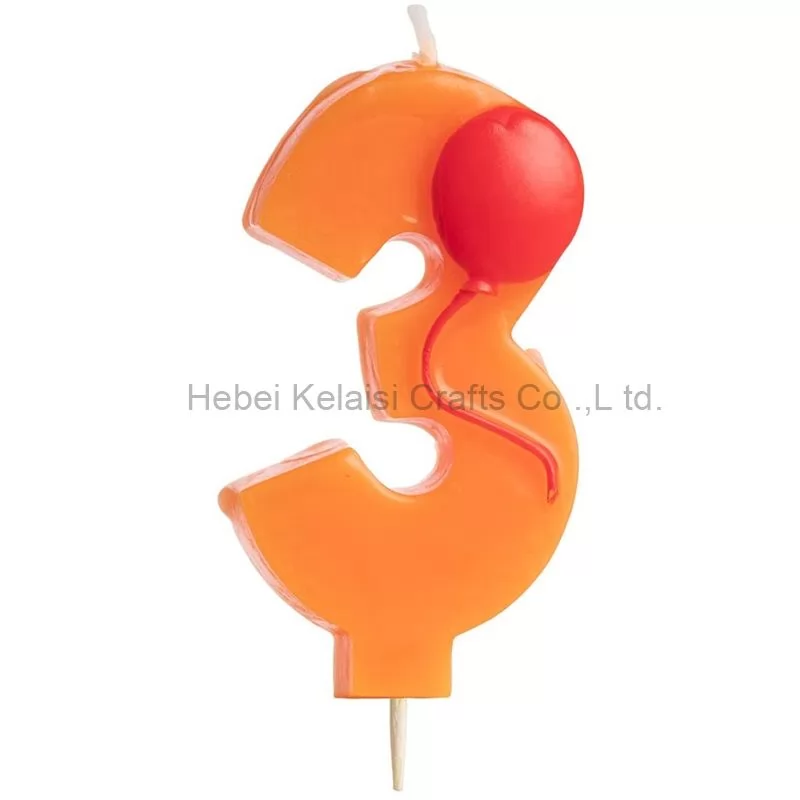 Colorful 0-9 Number Birthday Candles