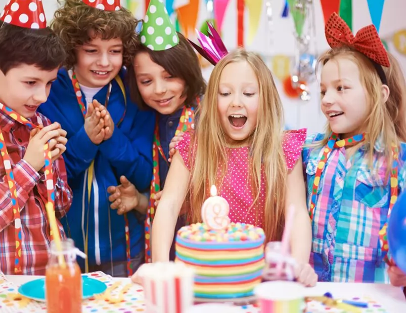 What do the colors of the birthday candles stand for？