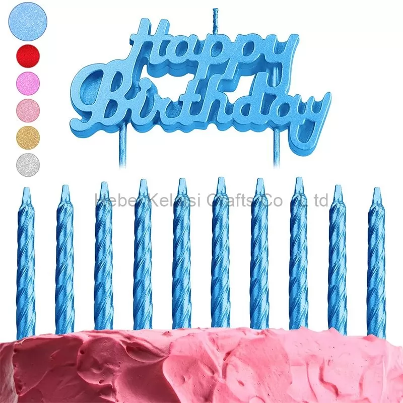 Happy Birthday Alphabet Decorative Wax Candles